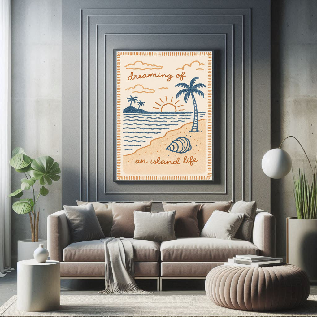 Dreaming Of An Island Life Wall Art Print