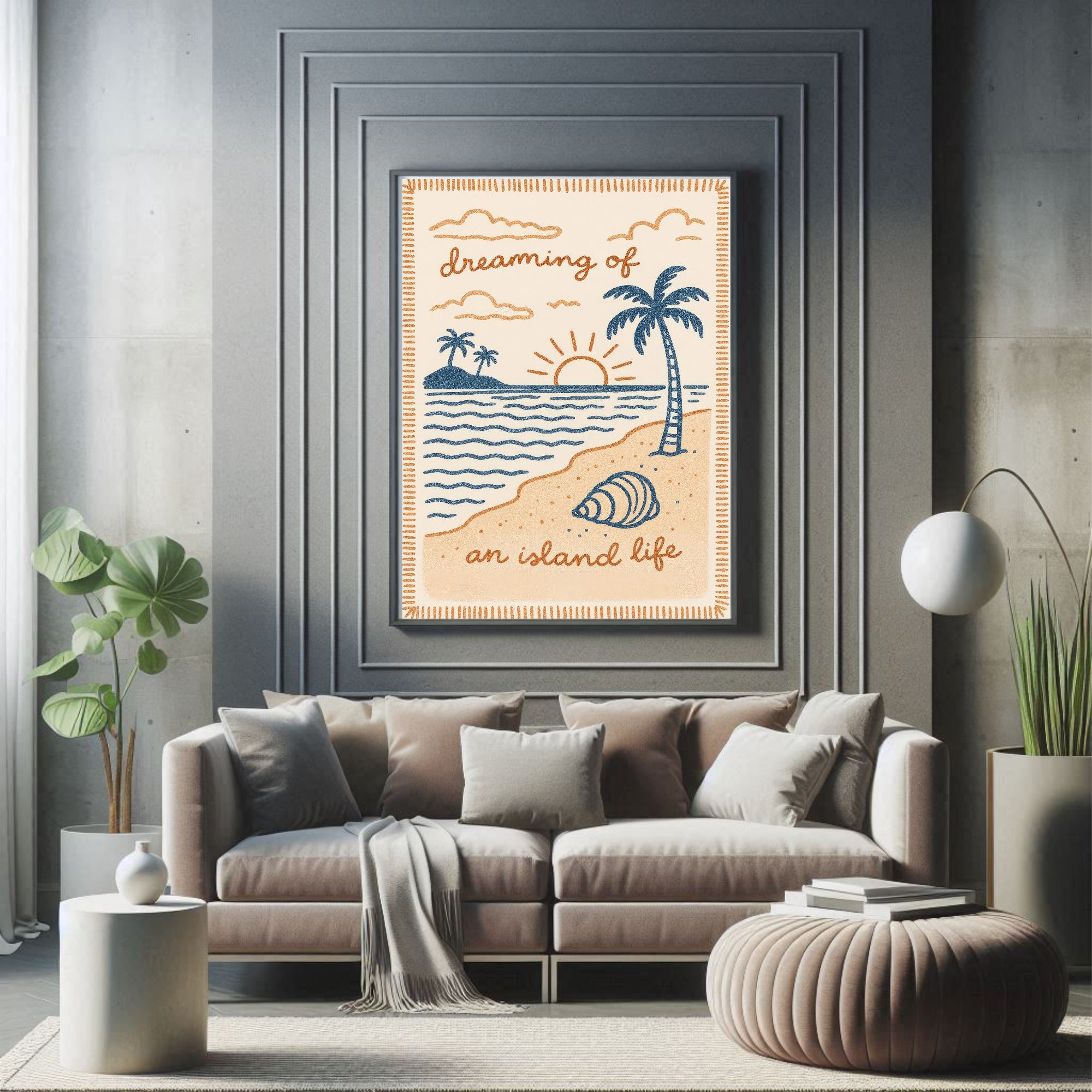 Dreaming Of An Island Life Wall Art Print