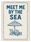 Meet Me by the Sea Print | Coastal Quote Wall Art