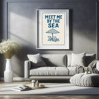 Meet Me By The Sea Wall Art Print