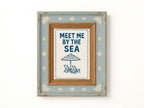 Meet Me By The Sea Wall Art Print