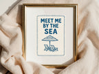 Meet Me By The Sea Wall Art Print