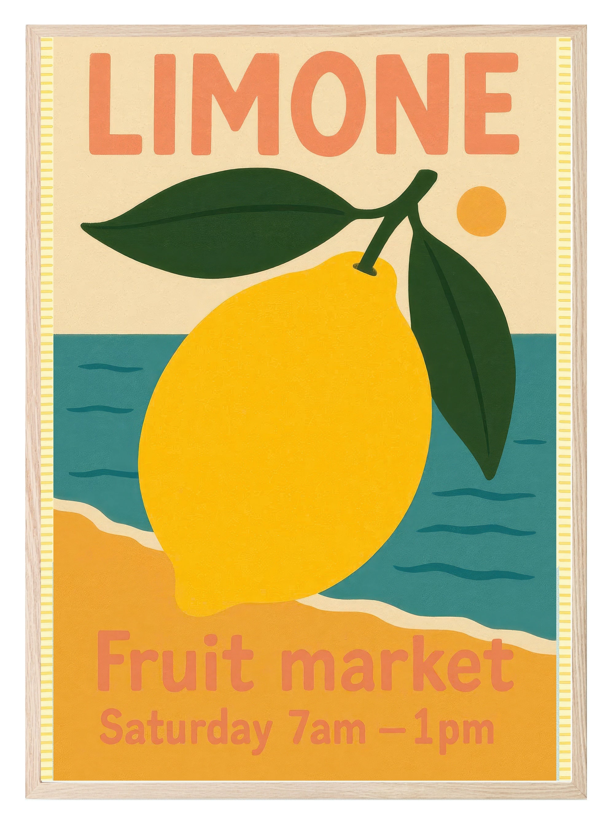 Limone Fruit Market Print | Mediterranean Lemon Wall Art