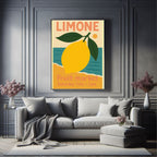 Limone Fruit Market Print | Mediterranean Lemon Wall Art