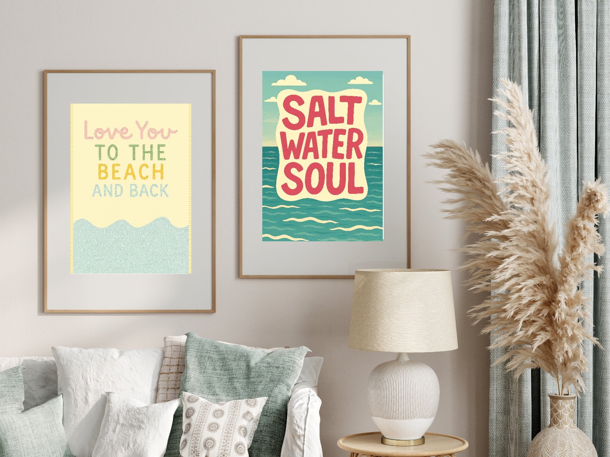 Love You To The Beach & Back Wall Art Print