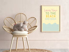 Love You to the Beach & Back Print | Coastal Quote Wall Art