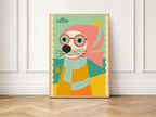 Whimsical Seal Print | Playful Coastal Wall Art