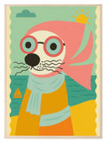 Whimsical Seal Print | Playful Coastal Wall Art