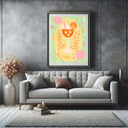 Aperol Spritz Print | Colourful Cocktail Wall Art
