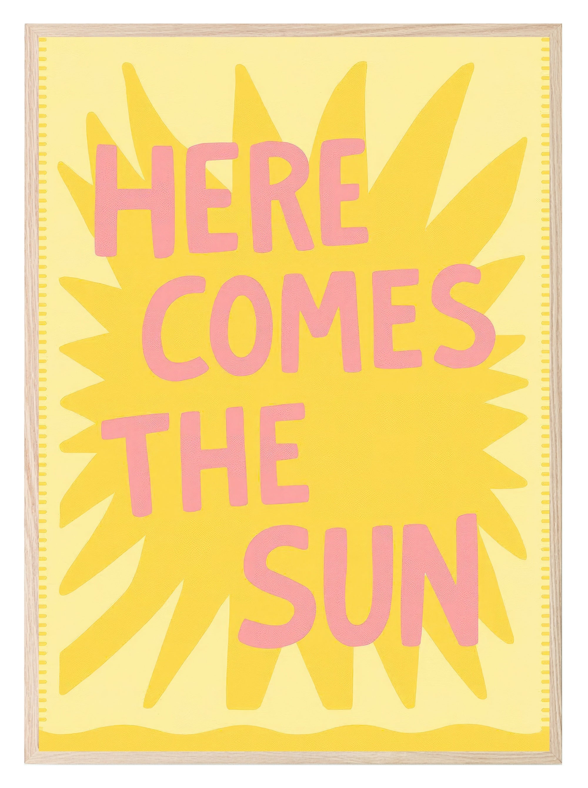 Retro Sunshine Print | Colourful Positive Wall Art