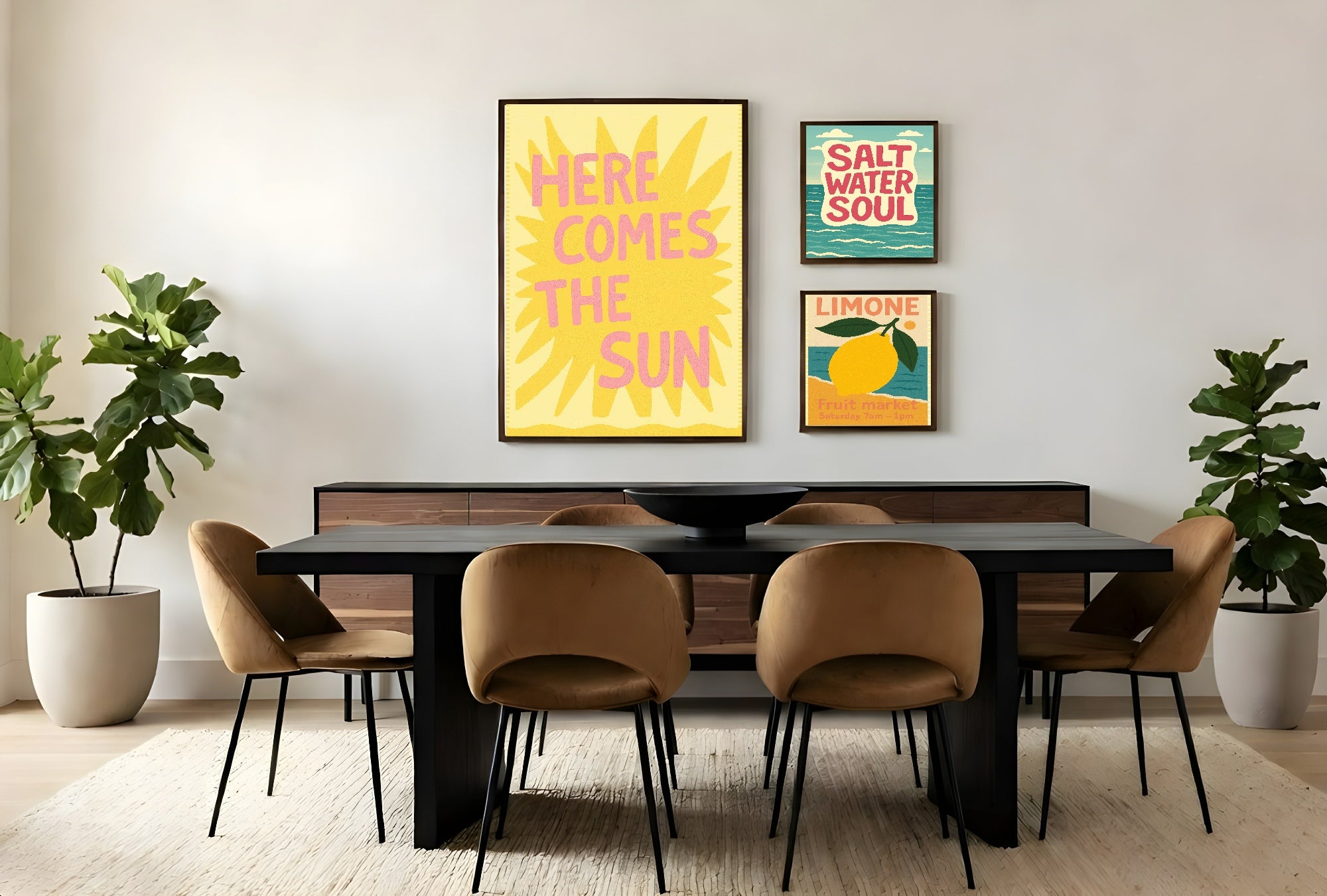 Here Comes The Sun Wall Art Print