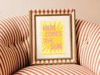Retro Sunshine Print | Colourful Positive Wall Art