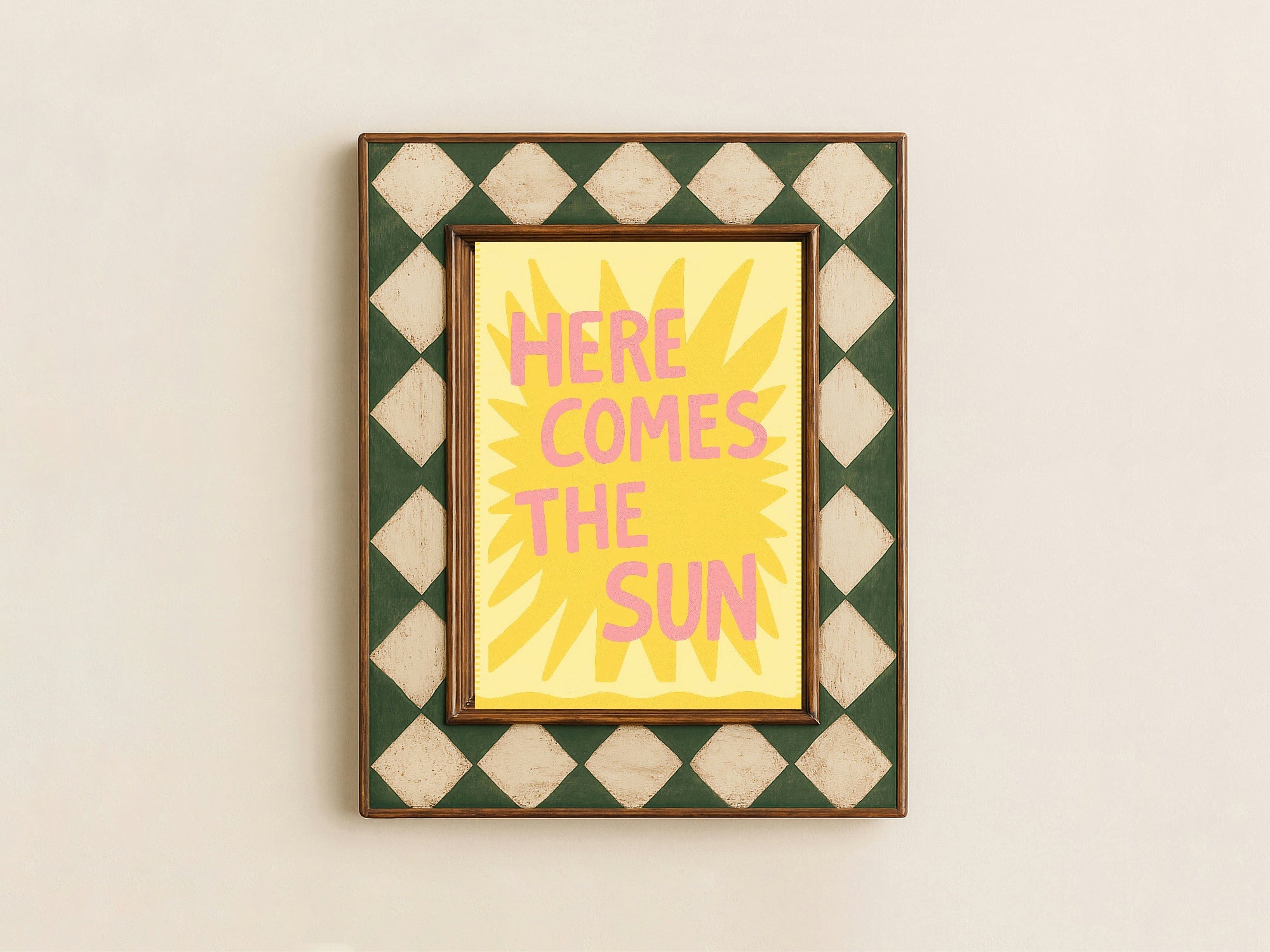 Here Comes The Sun Wall Art Print