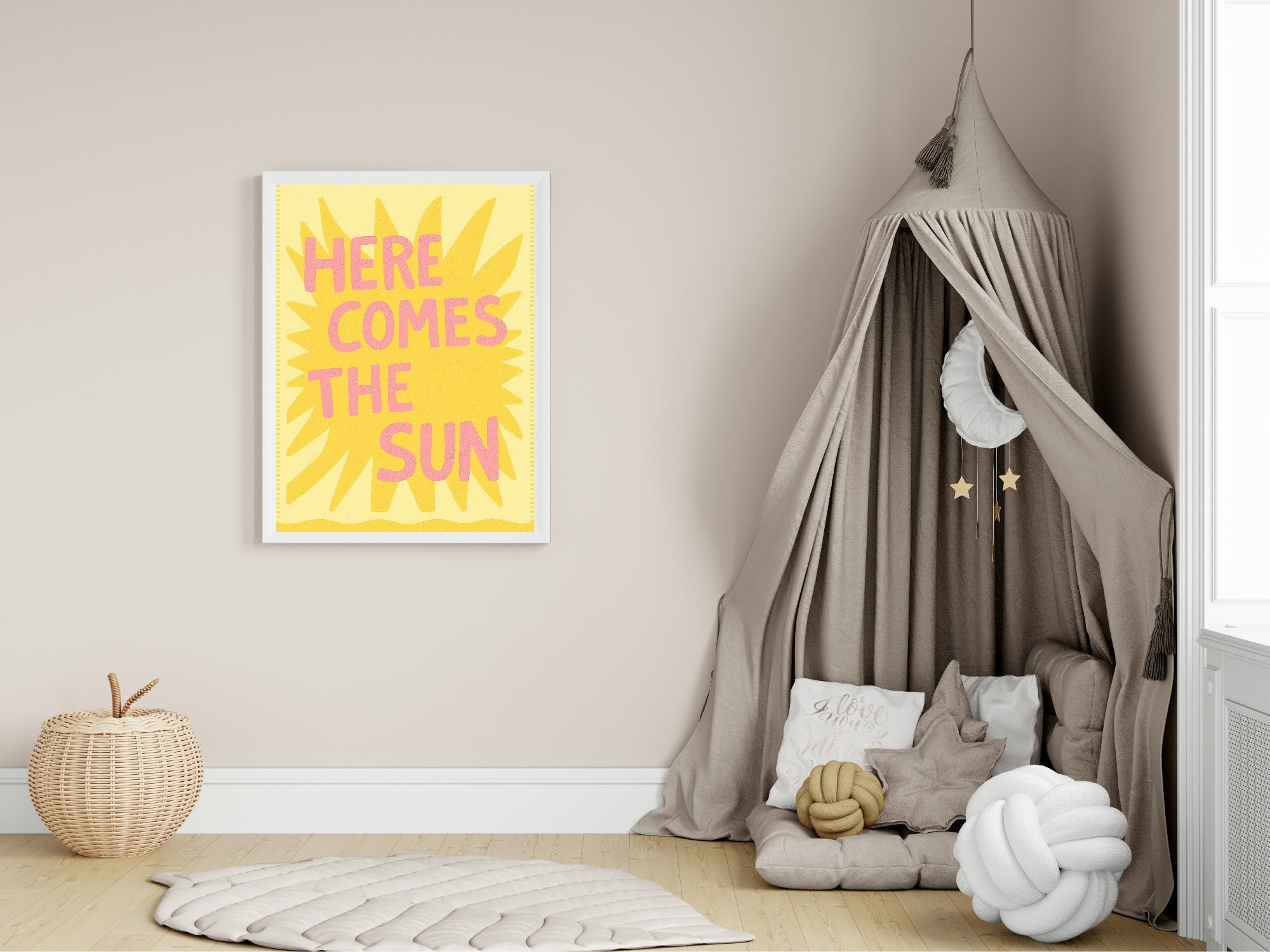 Here Comes The Sun Wall Art Print