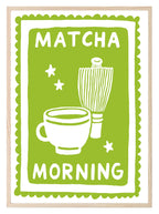 Matcha Morning Print | Colourful Retro Kitchen Wall Art