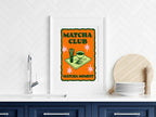 Matcha Club Print | Colourful Retro Kitchen Wall Art