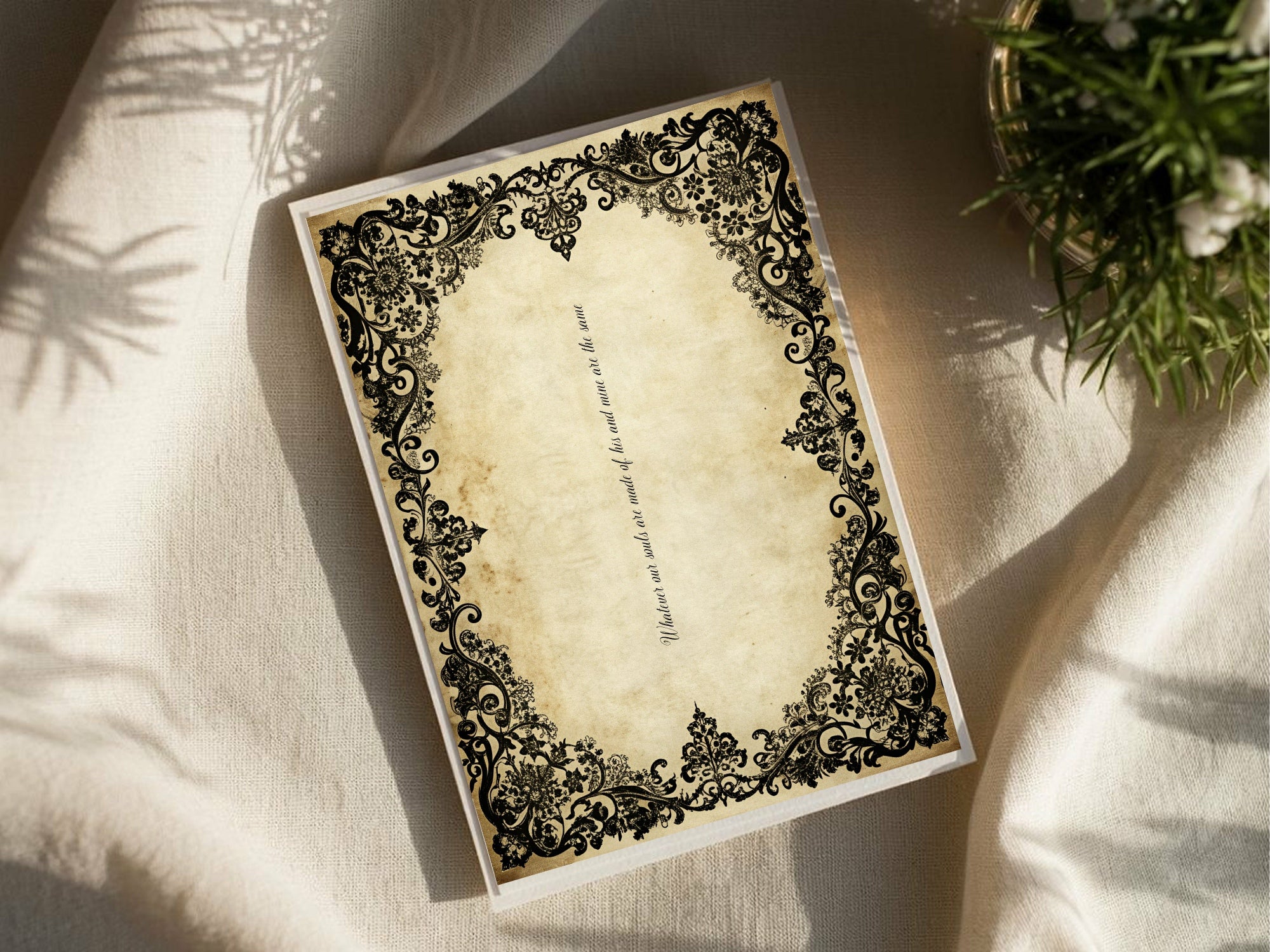 Black Lace Gothic Engagement Party Invitations | Personalised
