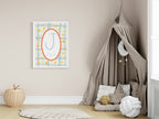 Personalised Star Initial Print | Kids Nursery Wall Art