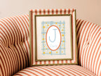 Personalised Star Initial Print | Kids Nursery Wall Art