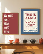 Personalised City Print | Custom Town & Village Typography Wall Art