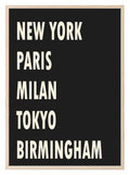 Personalised City Print | Custom Town & Village Typography Wall Art