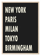 Personalised City Print | Custom Town & Village Typography Wall Art