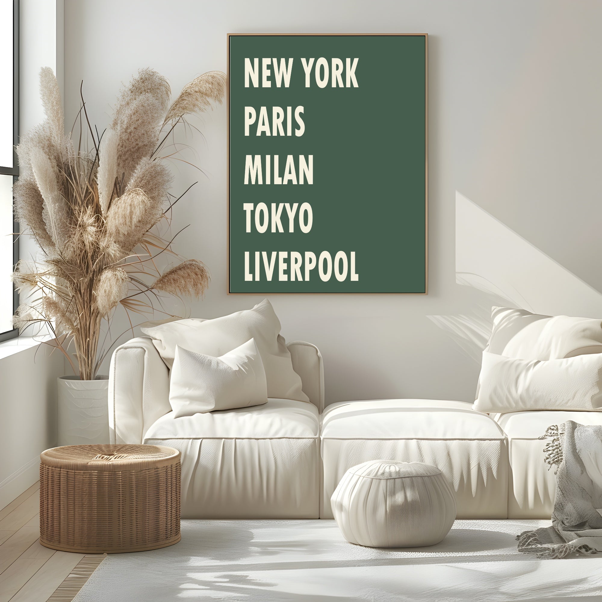 Personalised City Print | Custom Town & Village Typography Wall Art