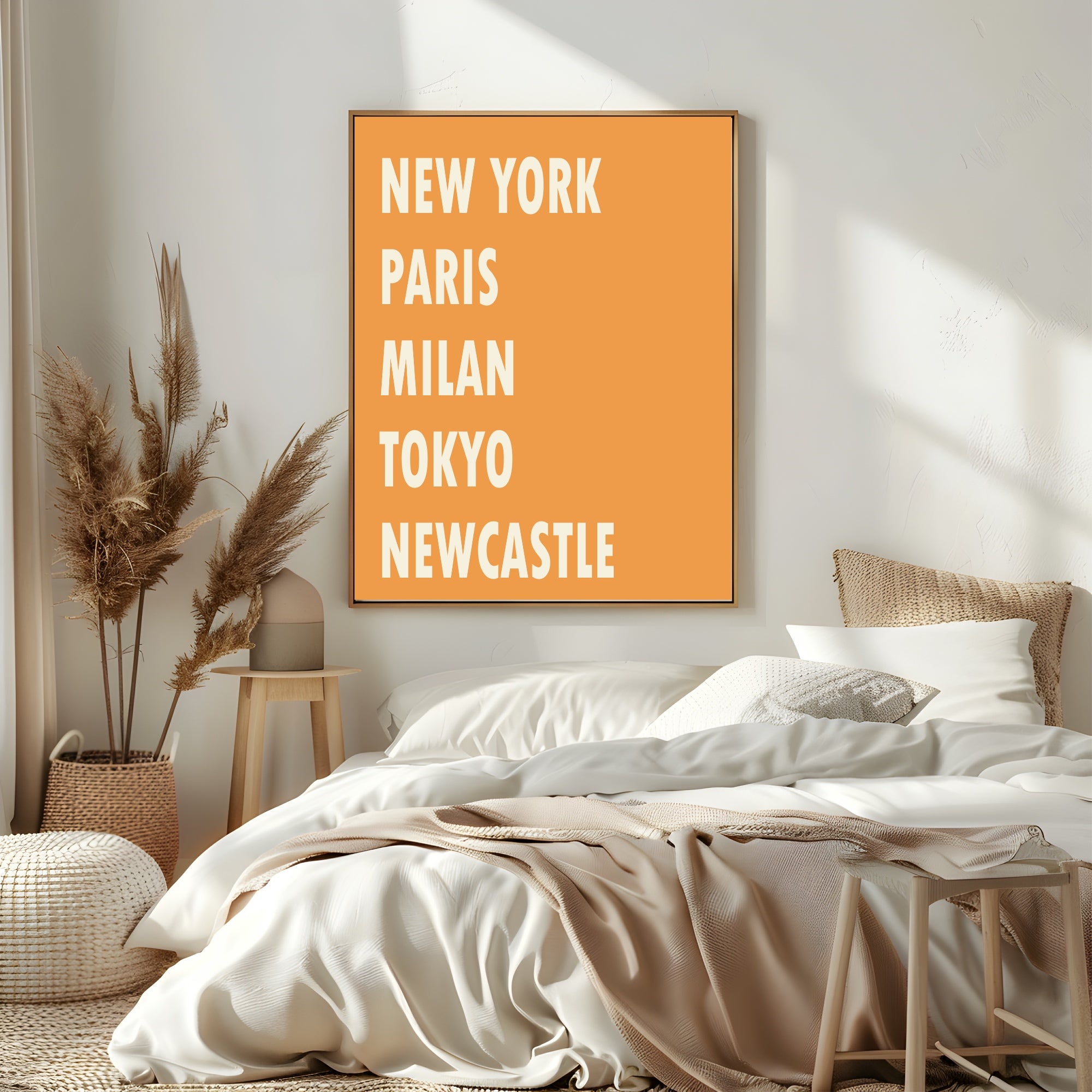 Personalised City Print | Custom Town & Village Typography Wall Art