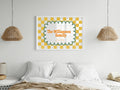 Personalised Checkerboard Family Print | Colourful Name Wall Art