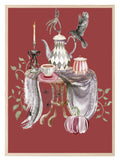 Spooky Afternoon Tea Print | Gothic Halloween Wall Art