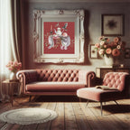 Spooky Afternoon Tea Print | Gothic Halloween Wall Art