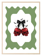 Cherry Skulls Print | Gothic Retro Wall Art