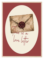This Is a Love Letter Print | Romantic Retro Typography Wall Art