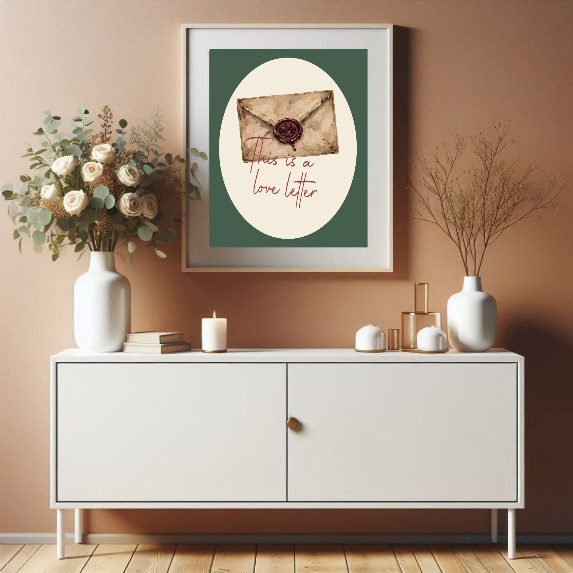This Is a Love Letter Print | Romantic Retro Typography Wall Art