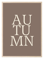 Autumn Print | Retro Seasonal Typography Wall Art