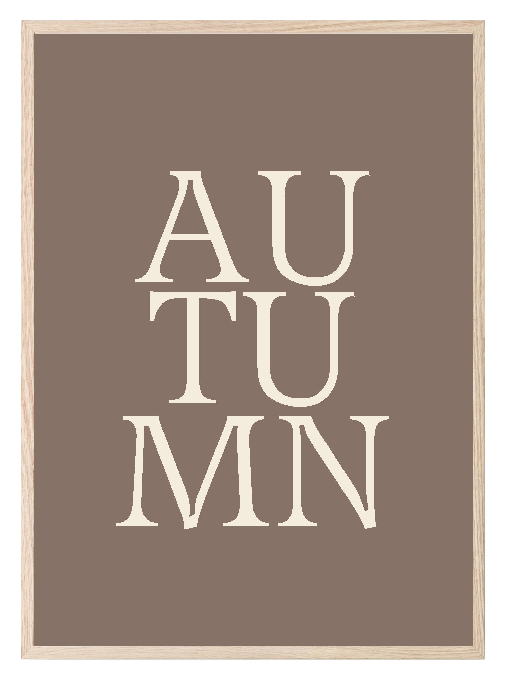 Autumn Print | Retro Seasonal Typography Wall Art