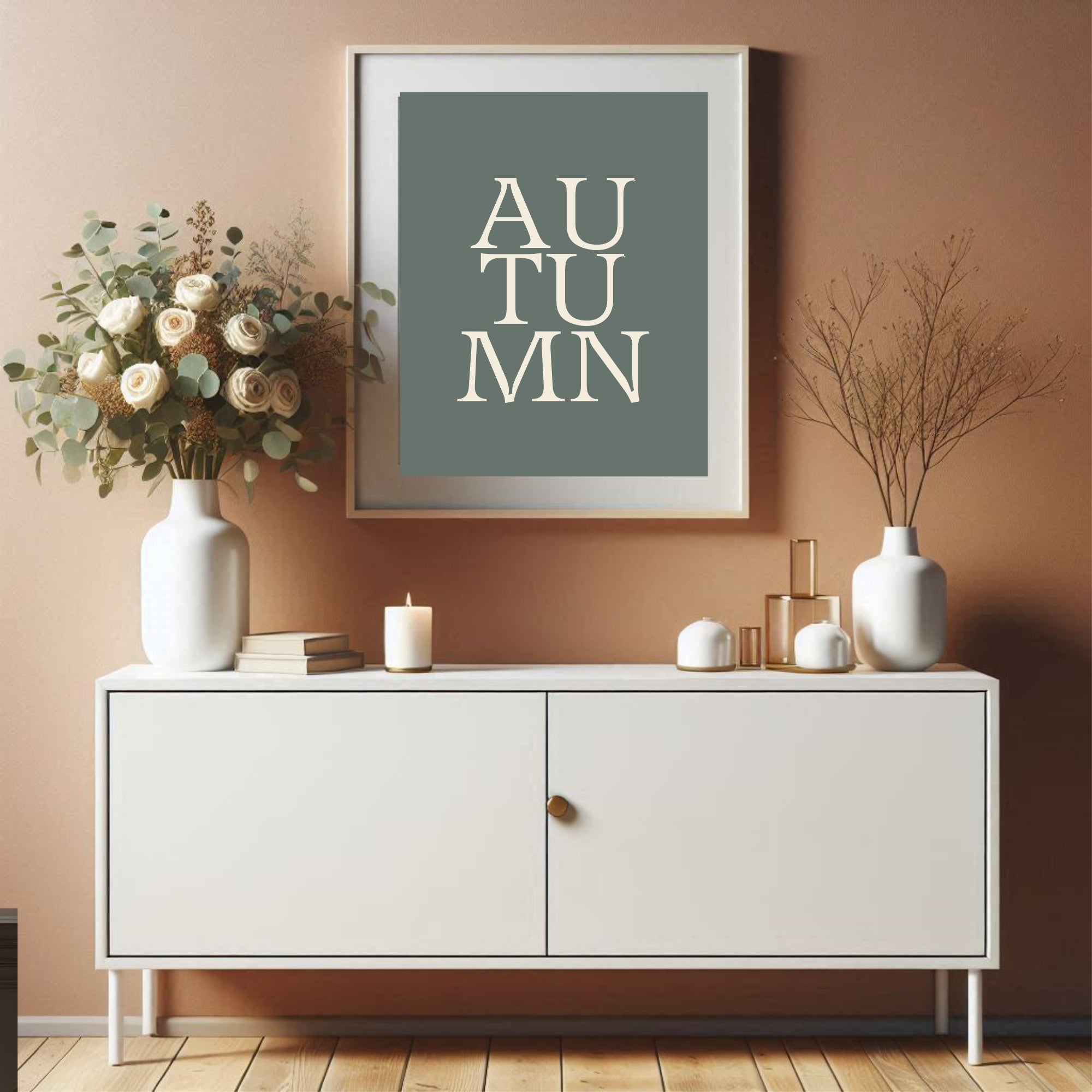 Autumn Print | Retro Seasonal Typography Wall Art