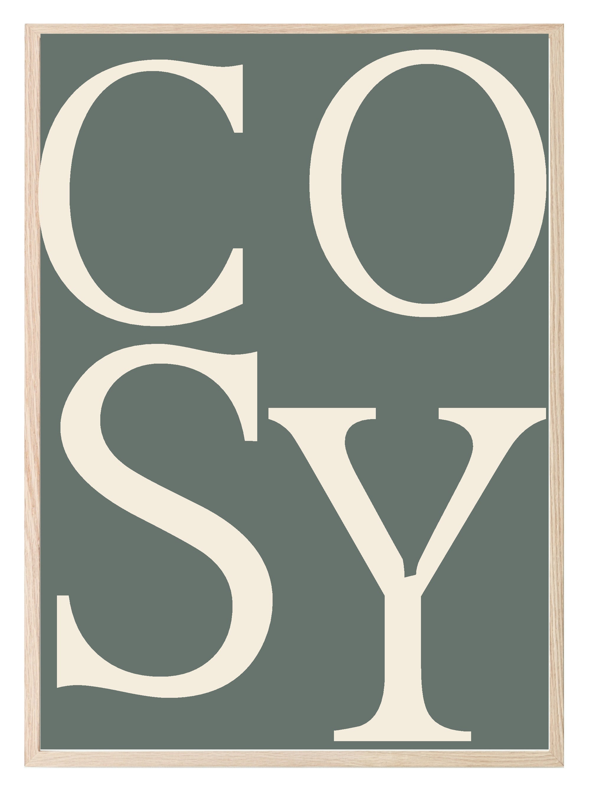 Cosy Print | Retro Autumn Typography Wall Art