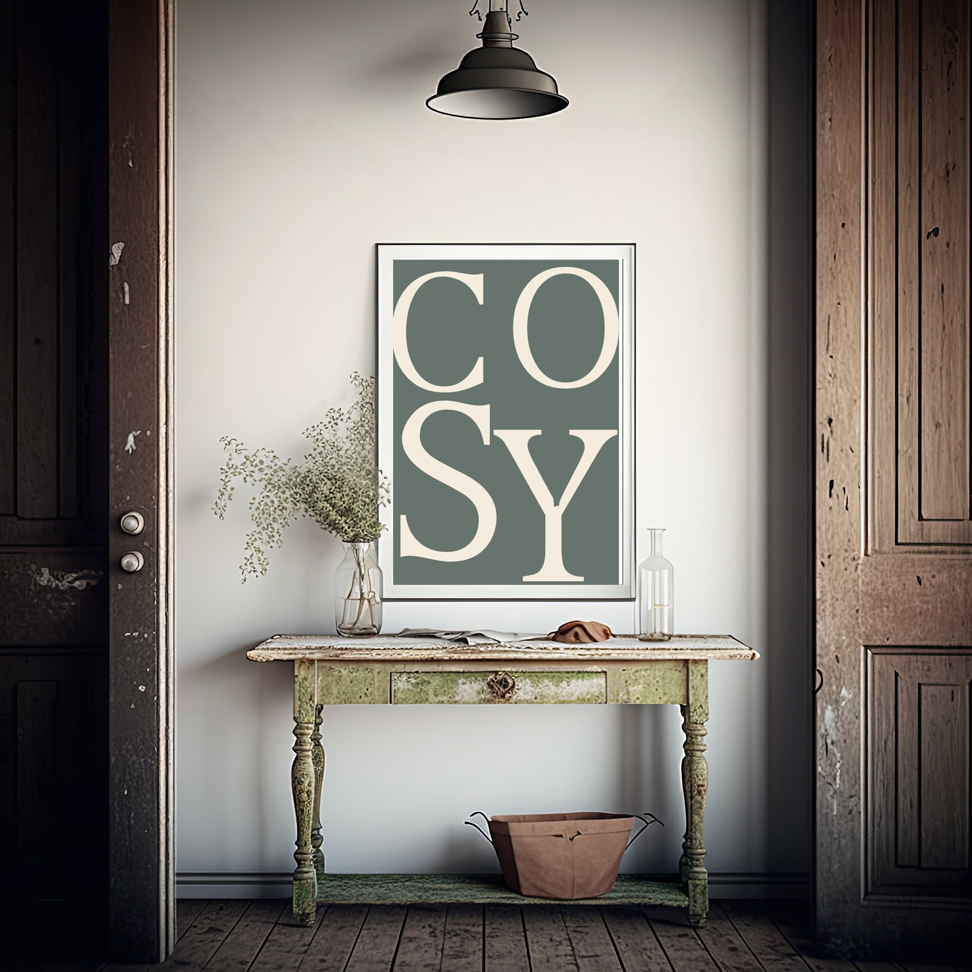 Cosy Print | Retro Autumn Typography Wall Art