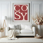 Cosy Print | Retro Autumn Typography Wall Art
