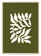 Abstract Botanical Leaf Prints | Retro Earthy Wall Art