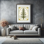 Abstract Tree Print | Retro Earthy Botanical Wall Art