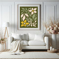 Autumn Folk Floral Prints | Retro Botanical Wall Art
