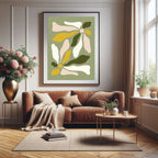 Autumn Folk Floral Prints | Retro Botanical Wall Art