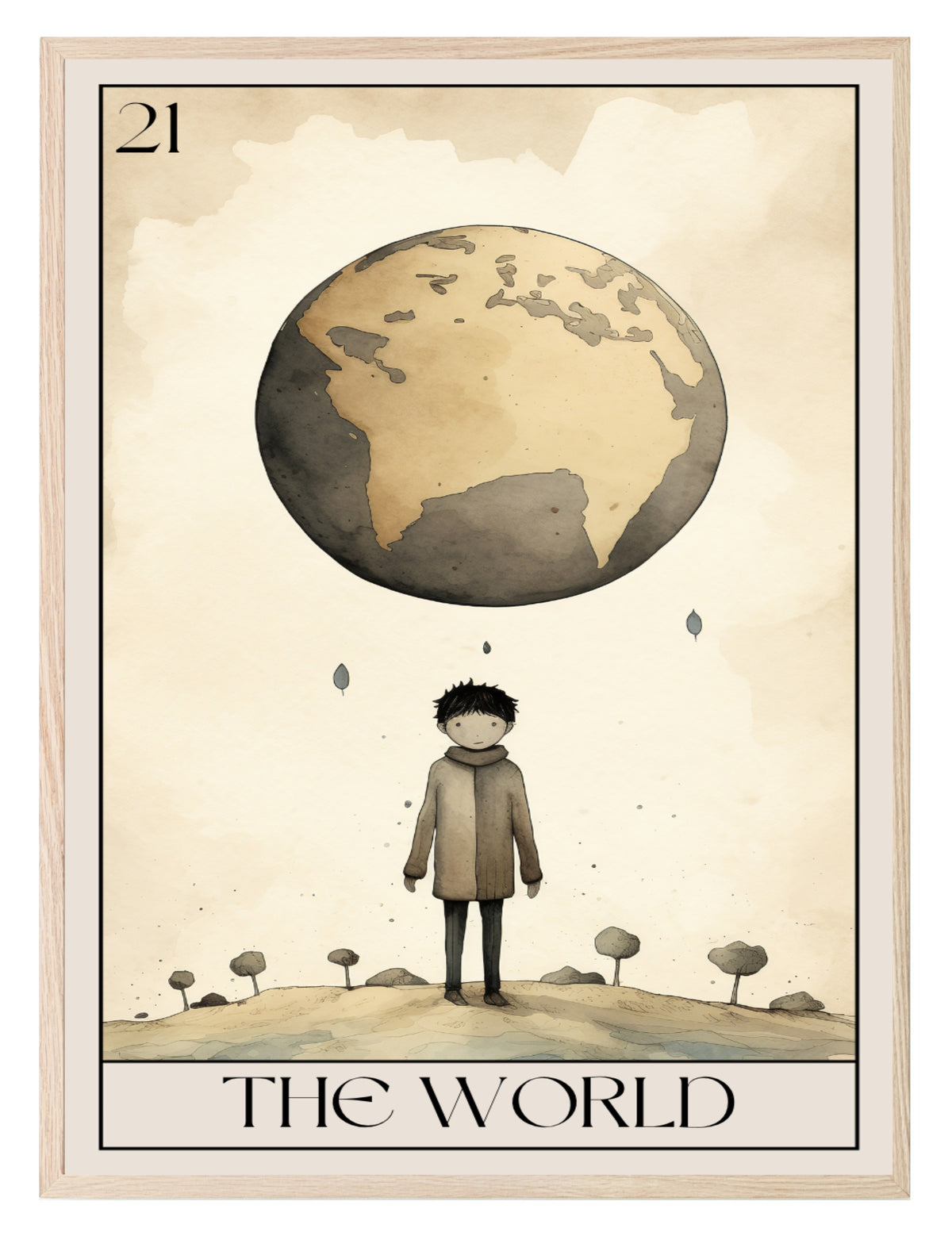The World wall art print