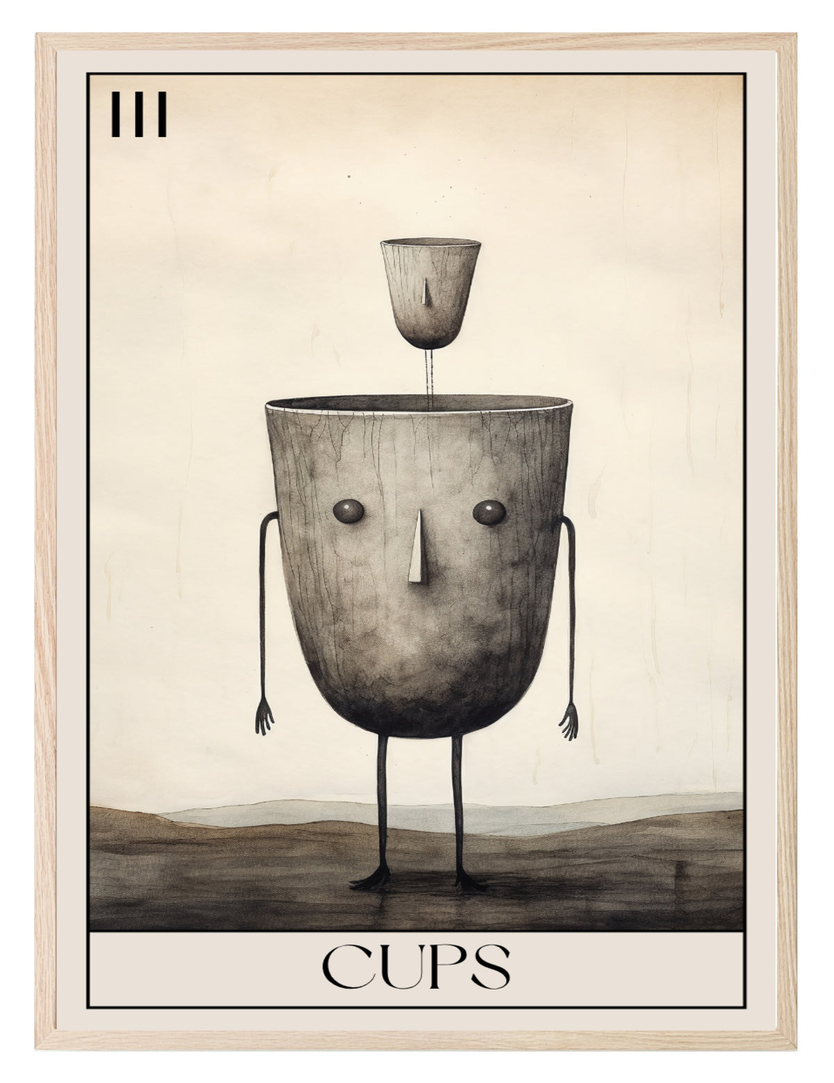 Cups III wall art print