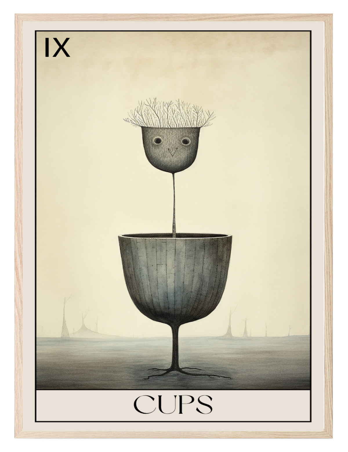 Cups IX wall art print