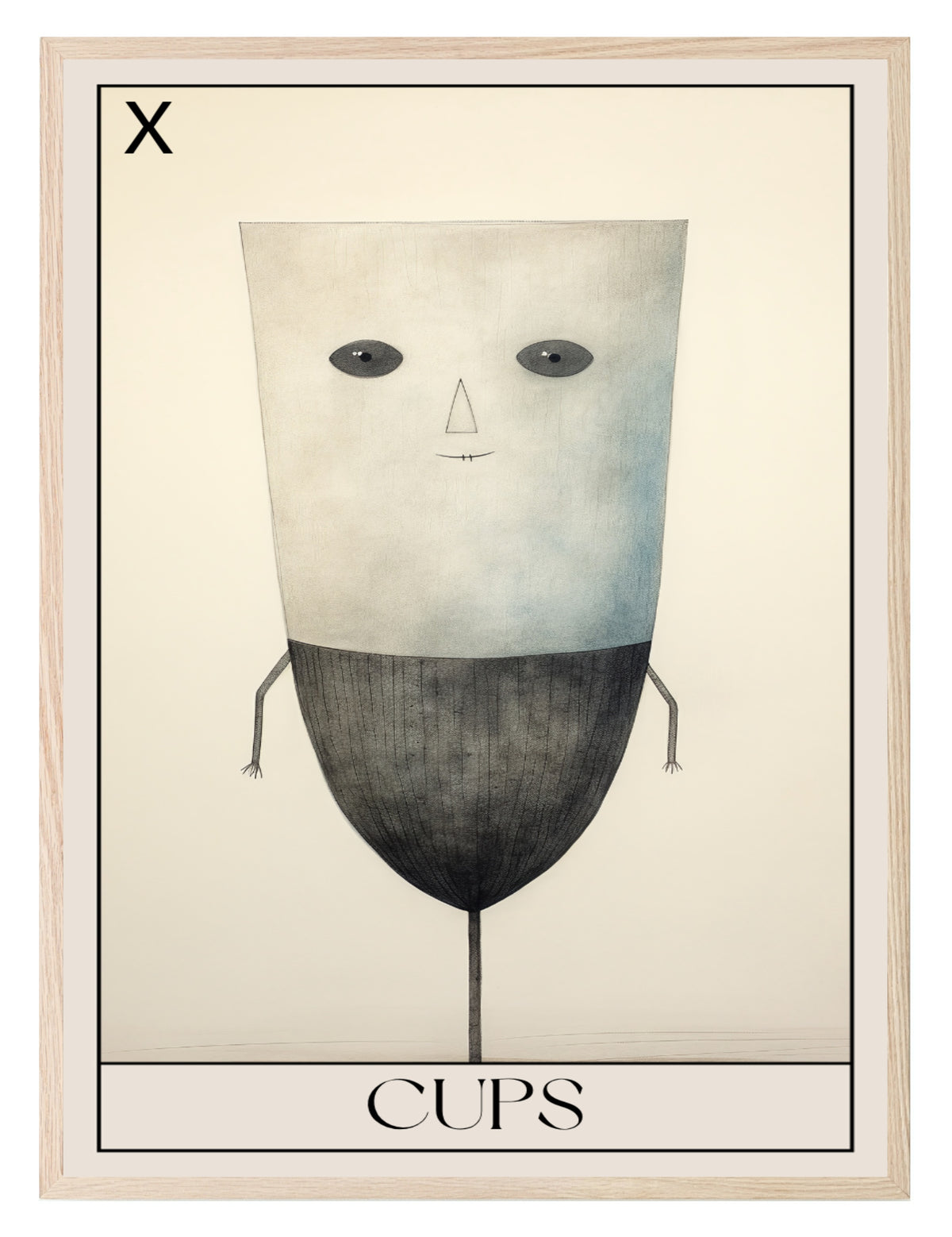 Cups X wall art print