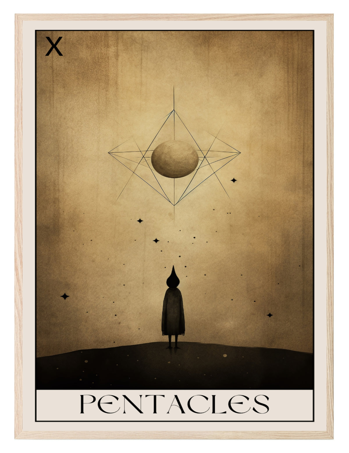 Moon Pentacle wall art print