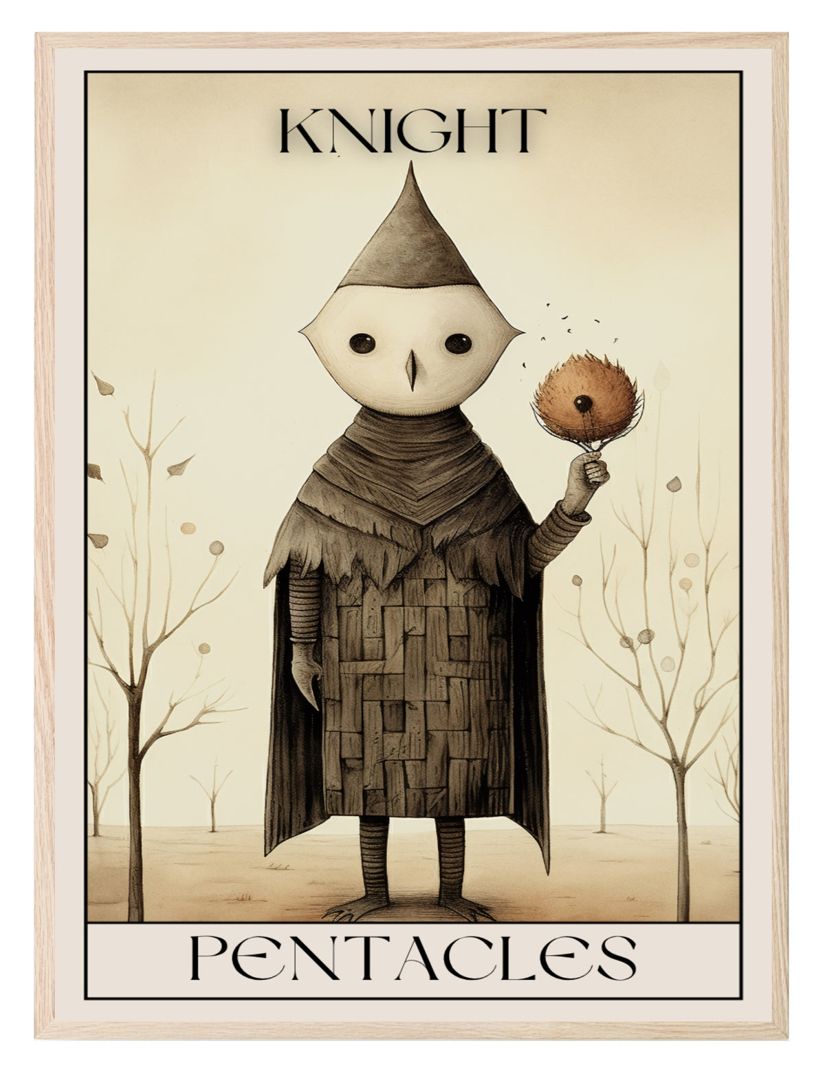 Knight of Pentacles wall art print